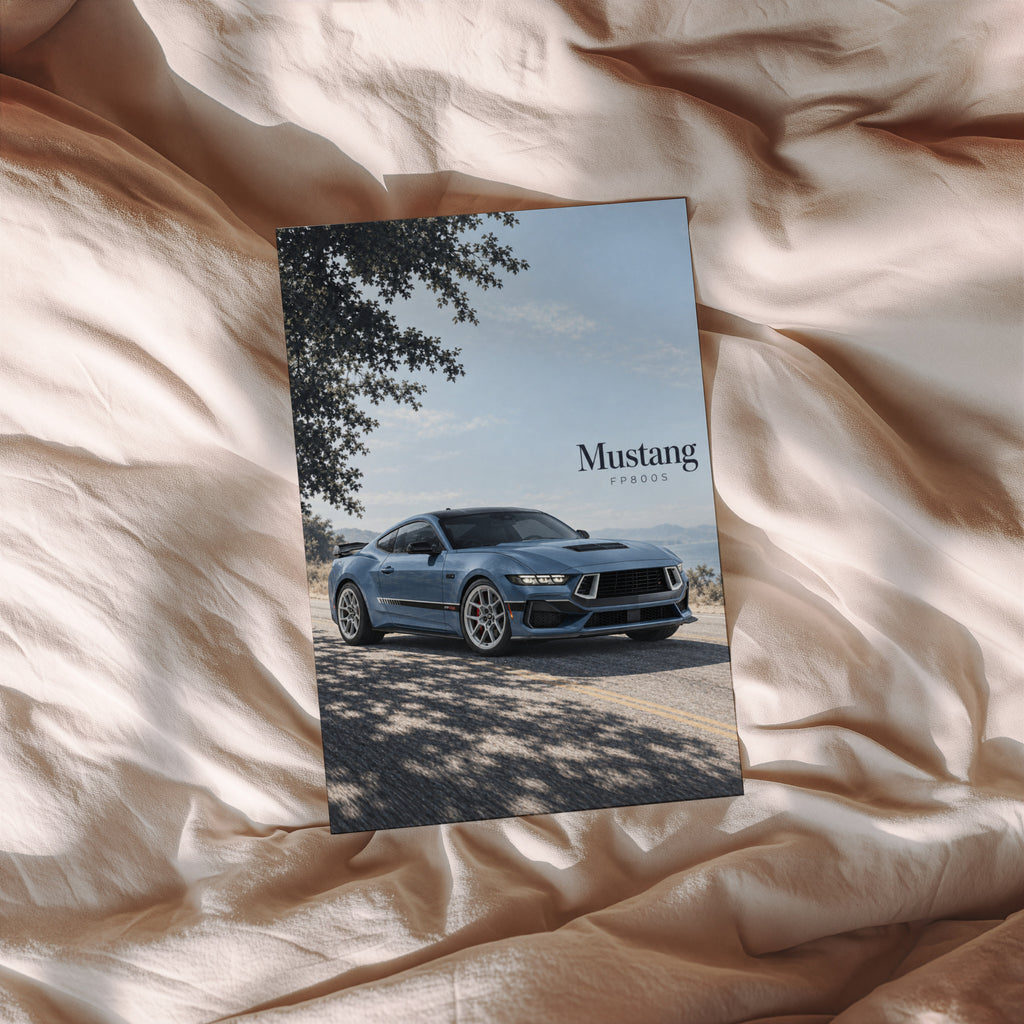 Vintage Mustang FP800S Print, Car Wall Art
