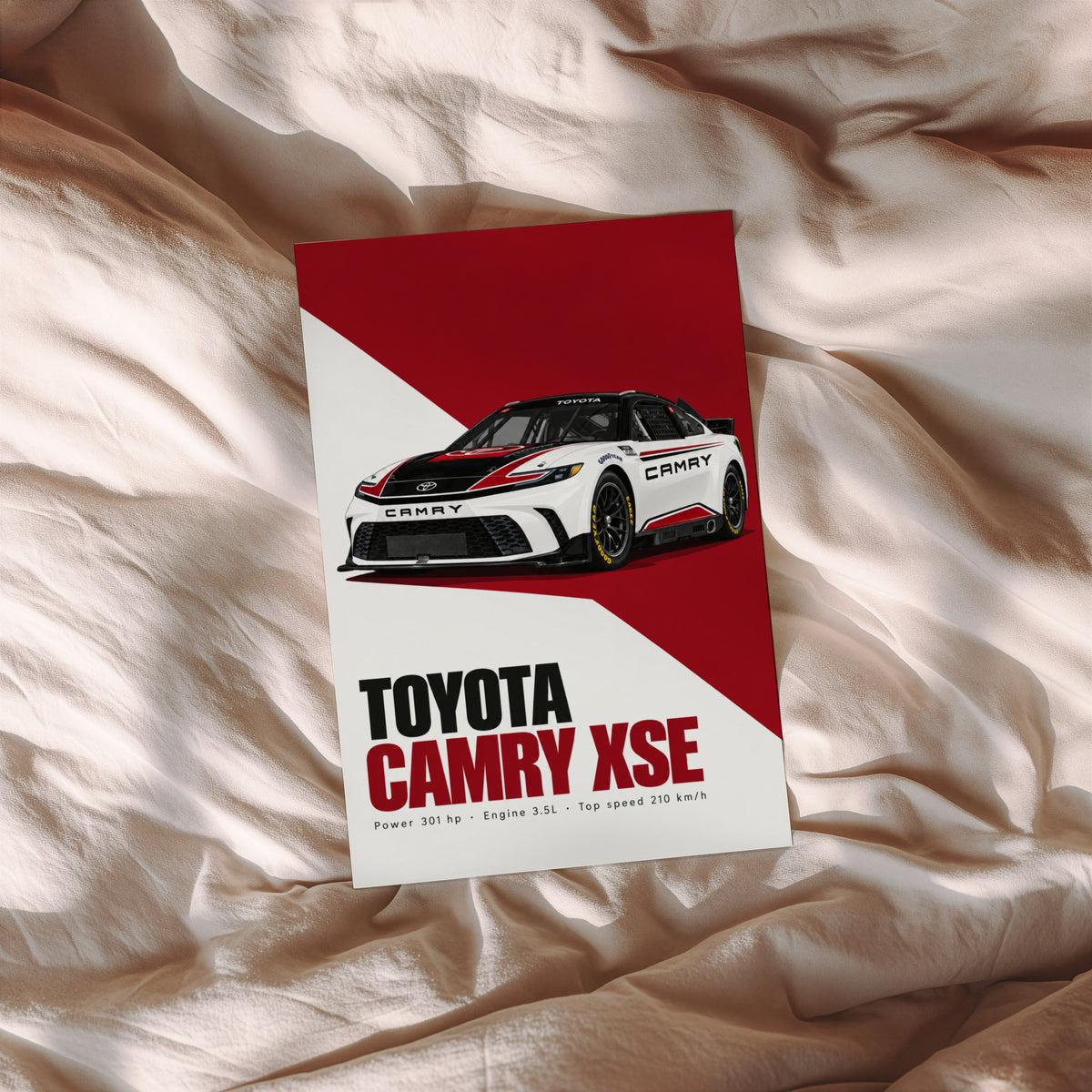 Vintage Toyota Camry XSE Print, Race Car Art