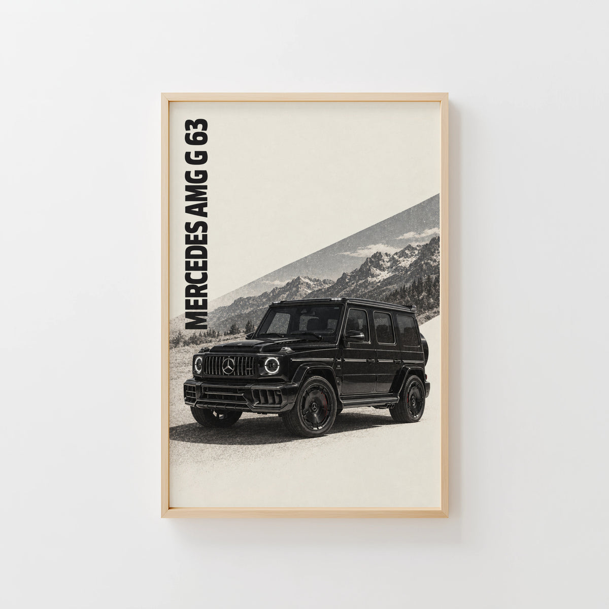 Vintage Mercedes AMG G 63 Print, Car Wall Art
