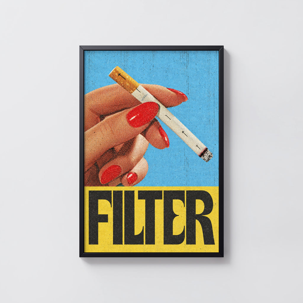 Vintage Cigarette Poster, Retro Advert Wall Art, Print