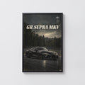 Vintage Toyota GR Supra Print, Car Wall Art