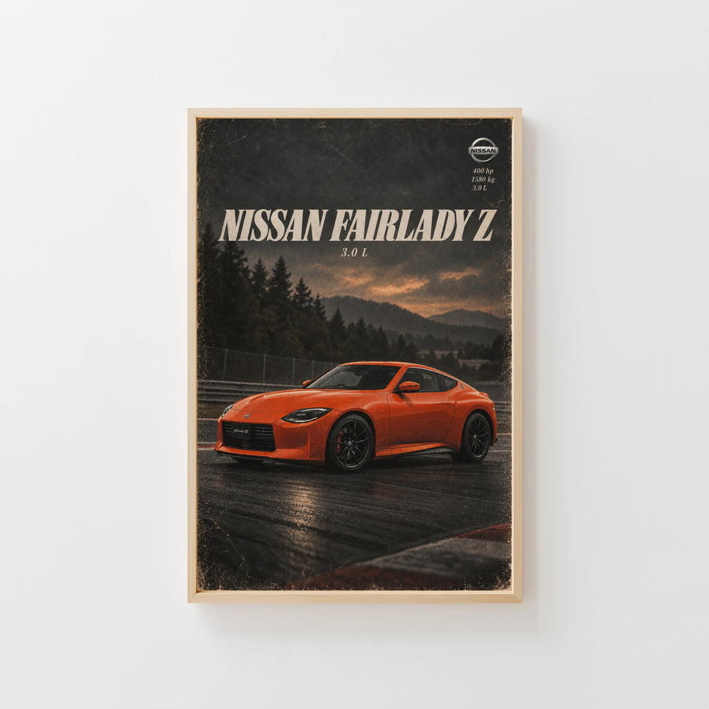 Vintage Nissan Fairlady Z Print, Car Wall Art