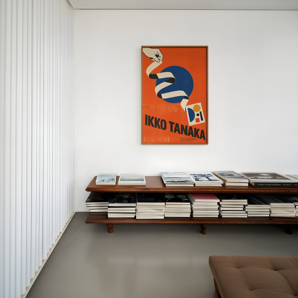 Vintage Ikko Tanaka Print, Japanese Design Poster