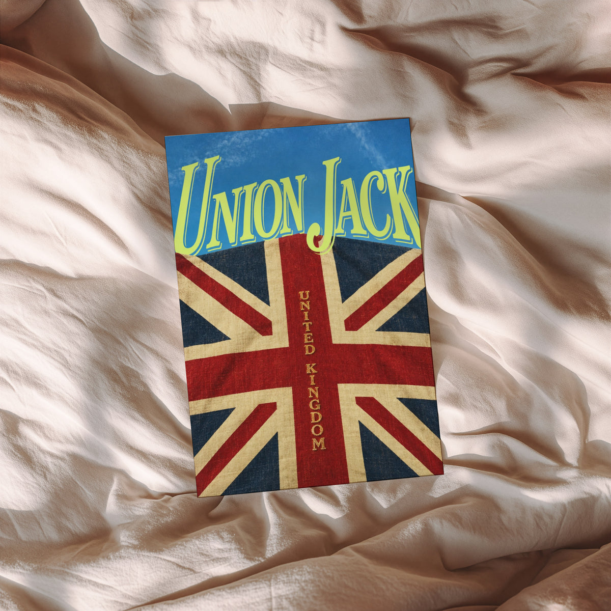 Vintage Union Jack Poster, British Flag Wall Art, UK Print