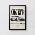 Vintage Mercedes AMG GT R Print, Car Poster, Wall Art