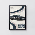 Vintage Mustang Hennessey H850 Print, Car Poster