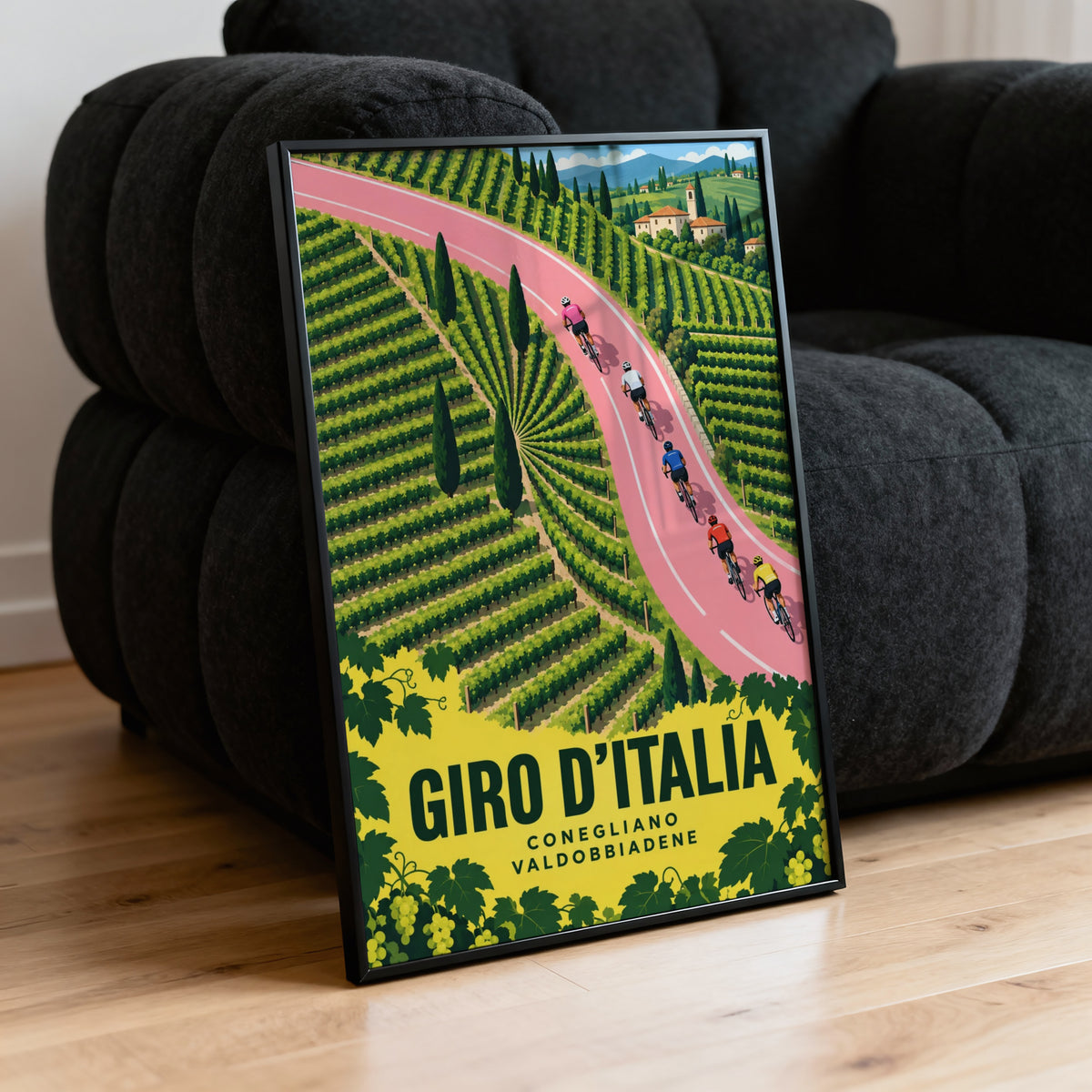 Vintage Giro d'Italia Poster, Cycling Wall Art, Print