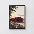 Vintage Maserati GranTurismo Print, Red Coupe Art