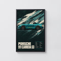 Vintage Print, Porsche 911 Carrera S3 Wall Art
