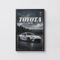 Vintage Toyota GR 86 Print, Car Poster, Wall Art