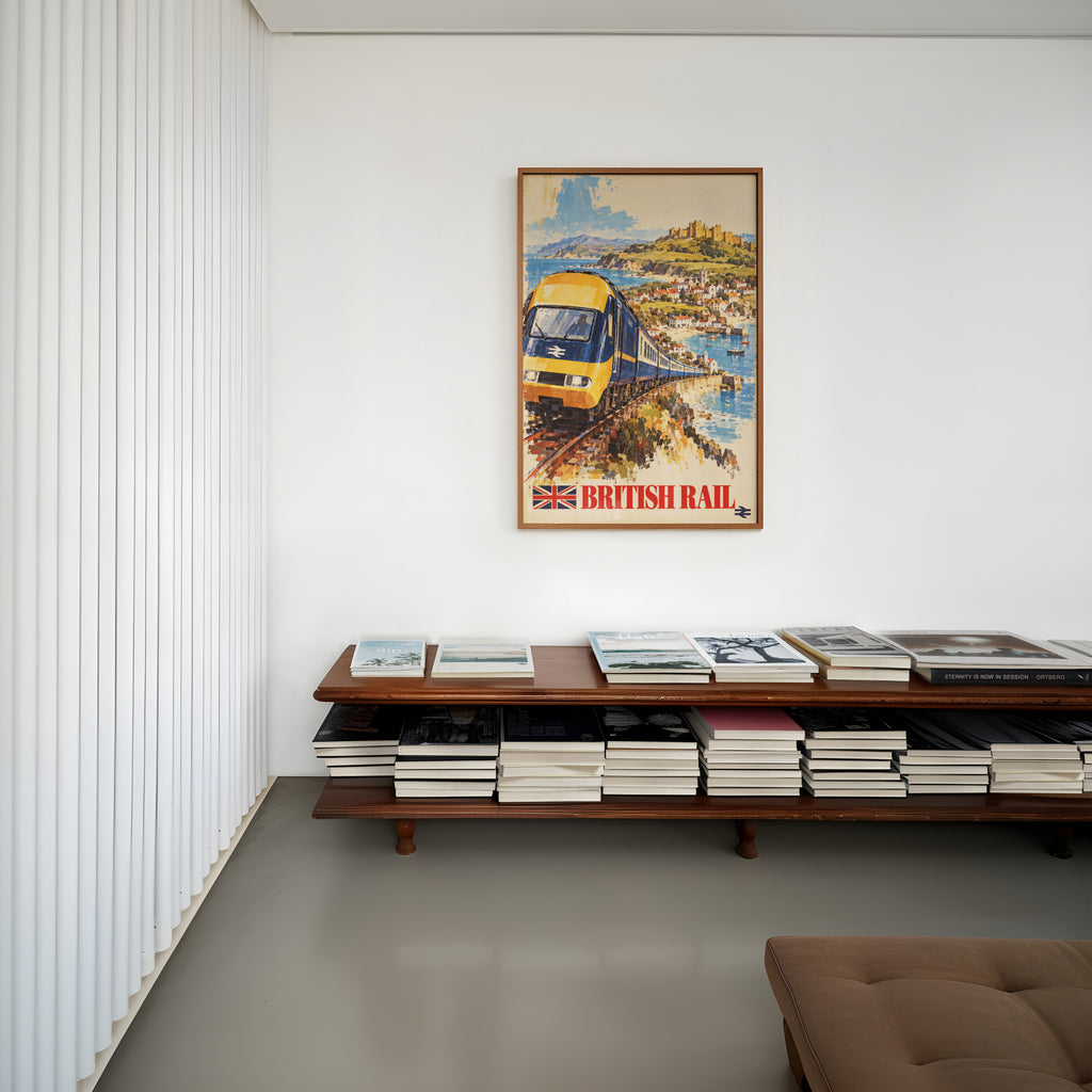 Vintage British Rail Train Poster, Coastal Wall Art, Print