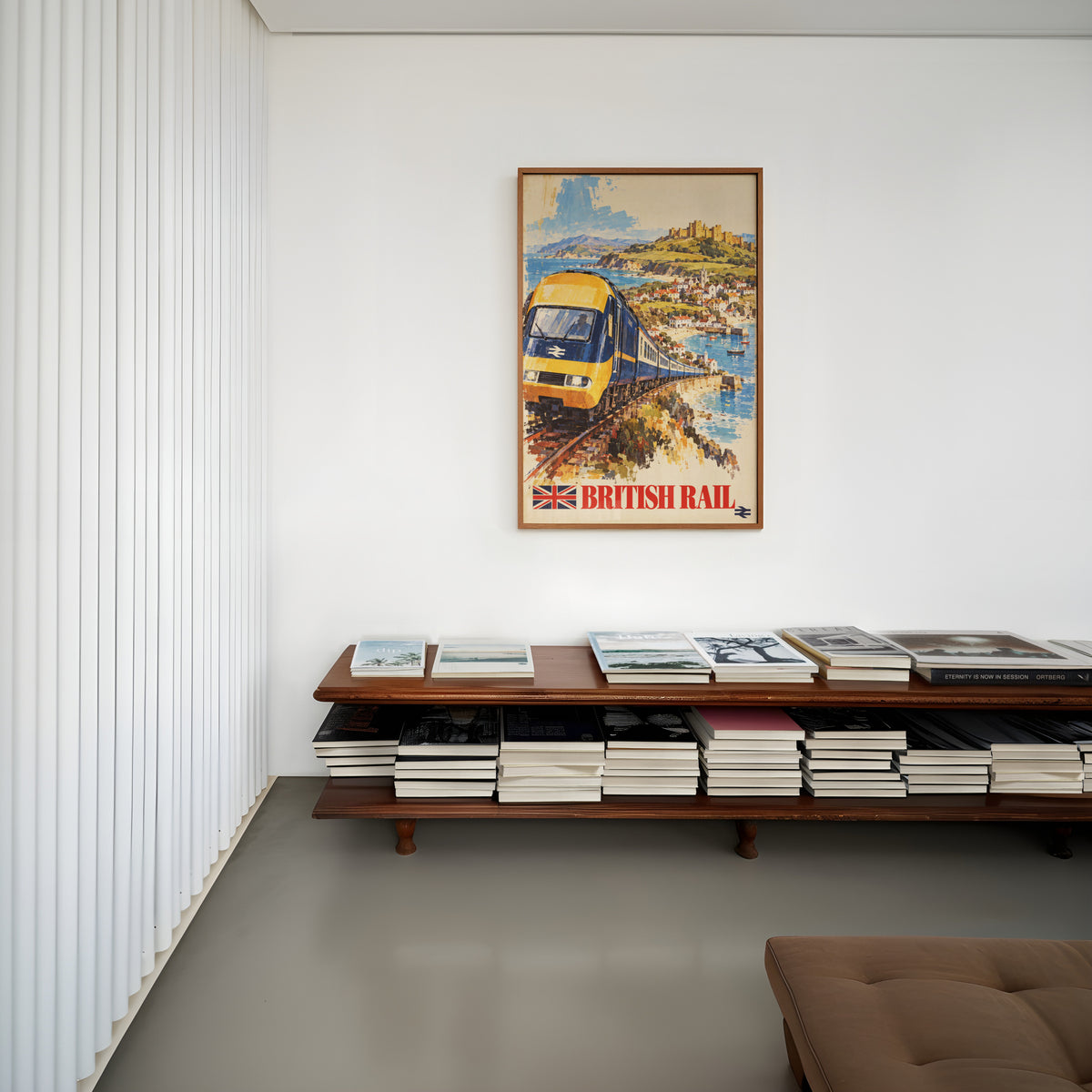 Vintage British Rail Train Poster, Coastal Wall Art, Print