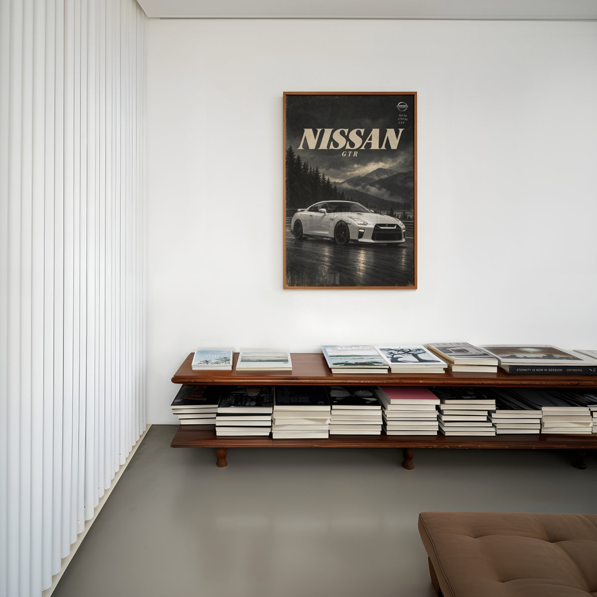 Vintage Nissan GTR Print, Car Poster, Wall Art