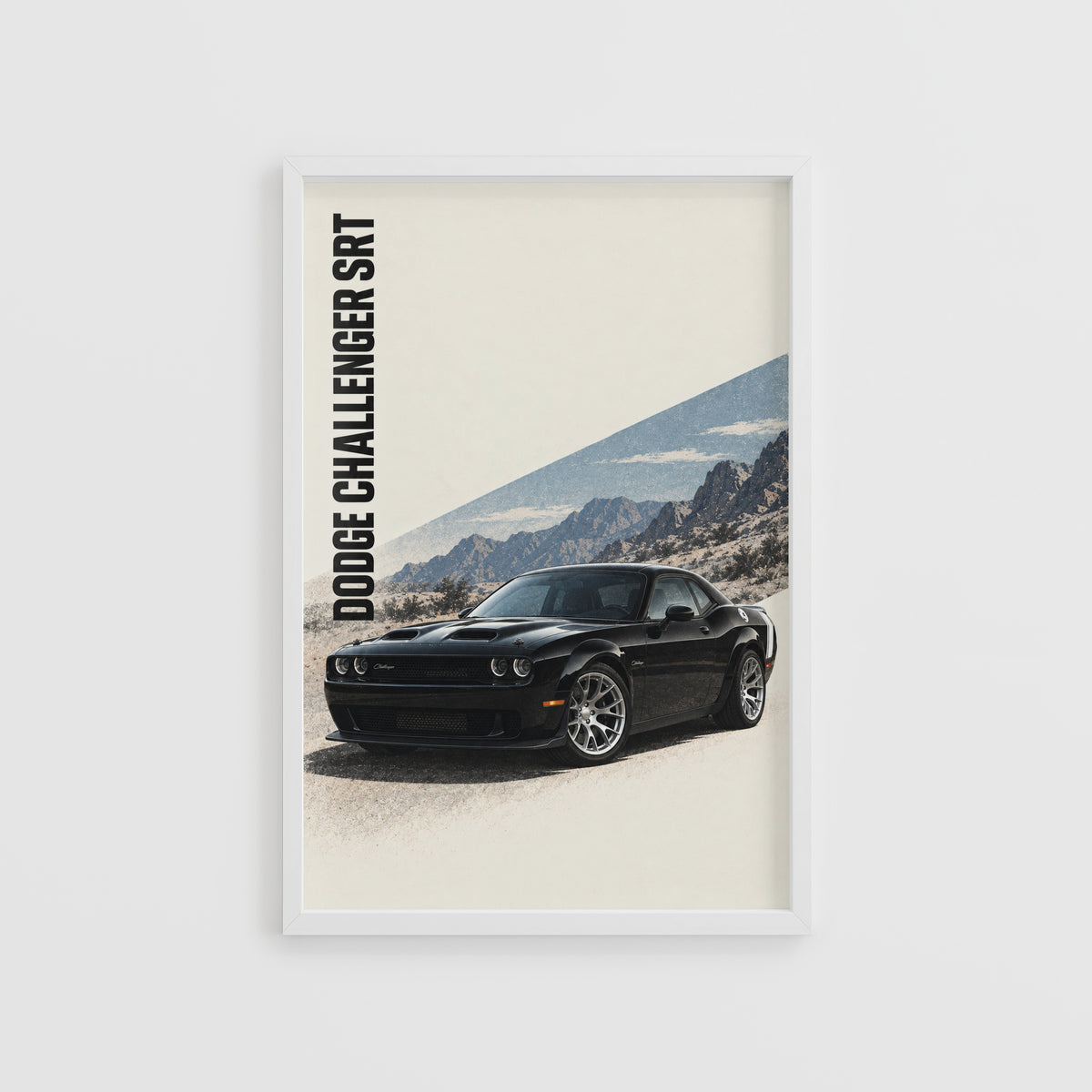 Vintage Dodge Challenger SRT Print, Muscle Car