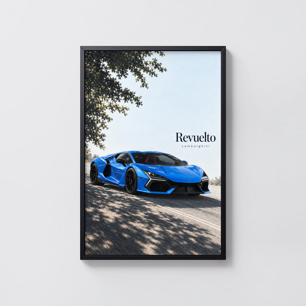 Vintage Lamborghini Revuelto Print, Car Wall Art