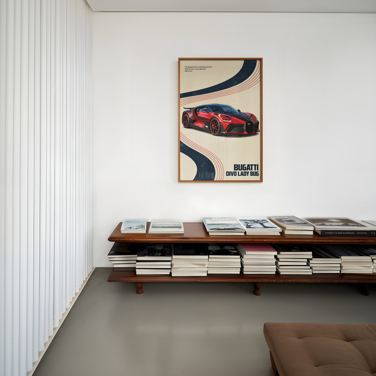 Vintage Bugatti Divo Print, Car Wall Art