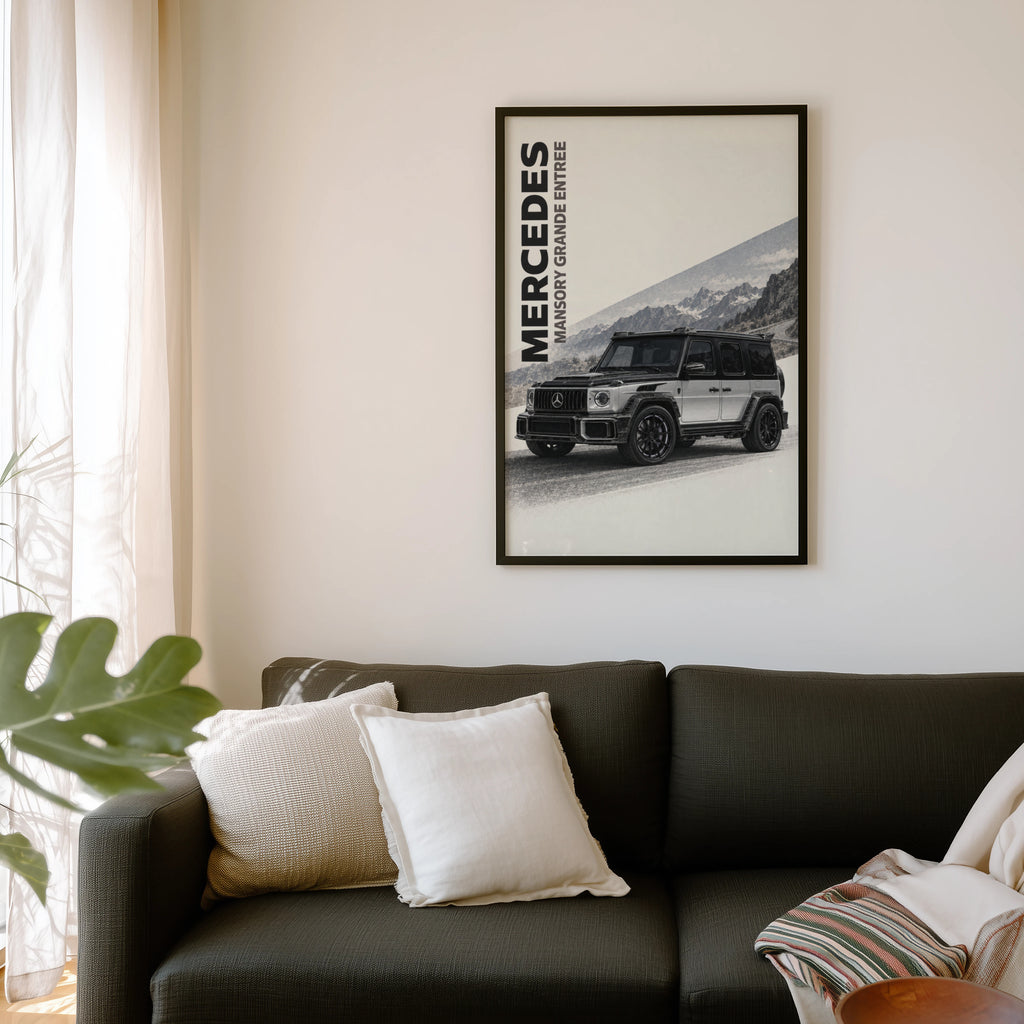 Vintage Mercedes G Wagon Print, Car Wall Art