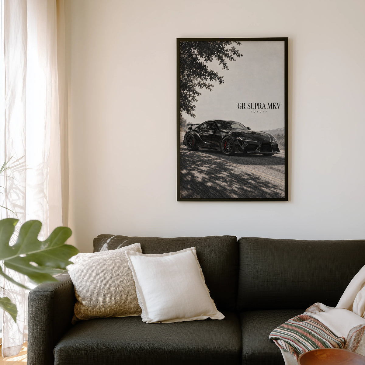 Vintage Toyota Supra Print, Car Wall Art