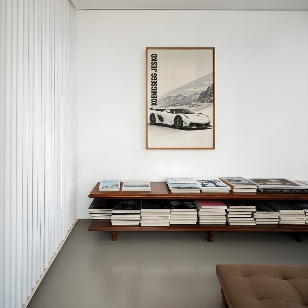 Vintage Koenigsegg Jesko Print, Supercar Wall Art