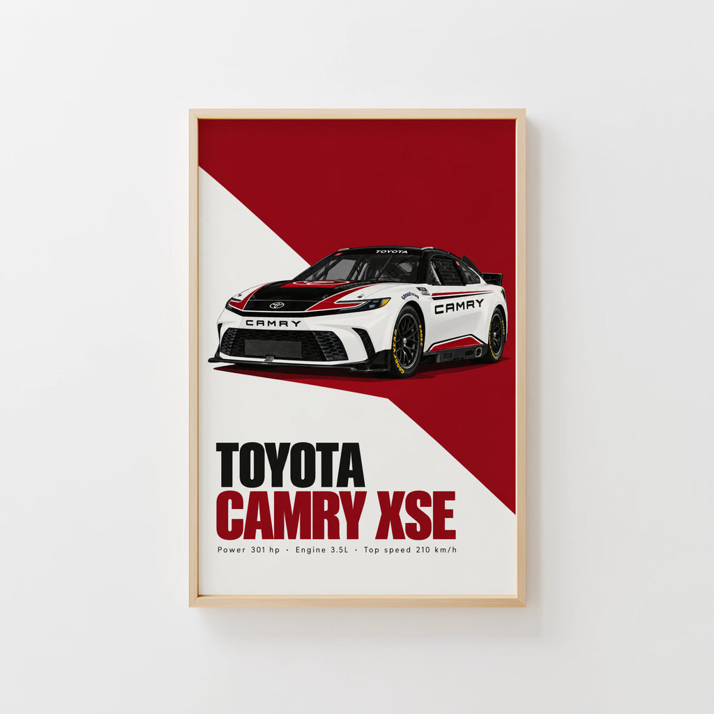 Vintage Toyota Camry XSE Print, Race Car Art
