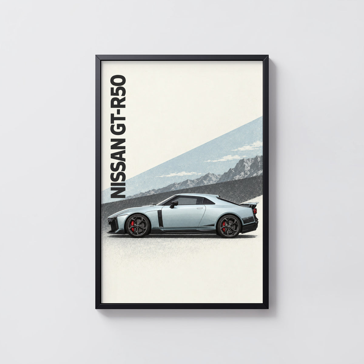 Vintage Nissan GT-R50 Print, Car Wall Art