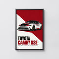 Vintage Toyota Camry XSE Print, Race Car Art