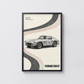 Vintage Ferrari 250 GT Print, Car Wall Art