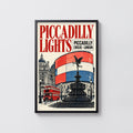 Vintage Piccadilly Circus London Poster, Wall Art Print