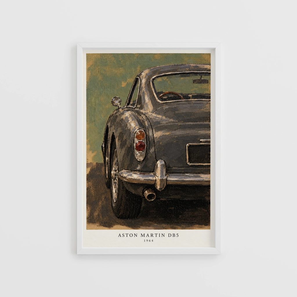Vintage 1964 Aston Martin DB5 Wall Art, Car Print
