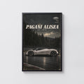 Vintage Pagani Alisea Print, Car Poster, Supercar Art