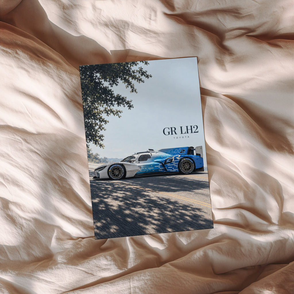Vintage Toyota Racing Car Print, Le Mans Wall Art