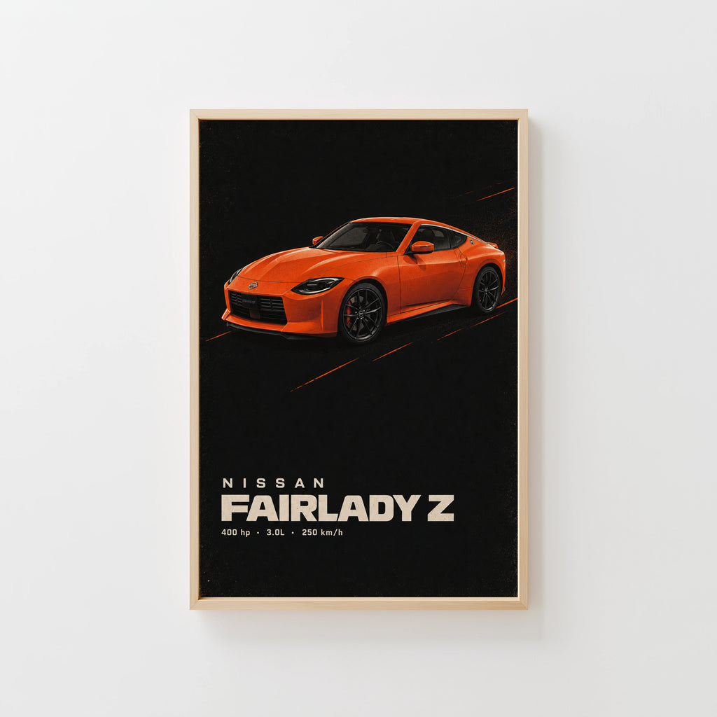 Vintage Nissan Fairlady Z Print, Car Wall Art