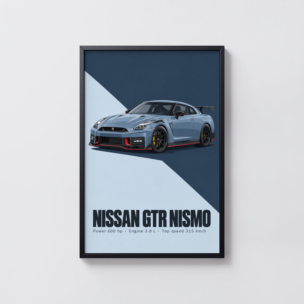Vintage Nissan GTR Nismo Print, JDM Car Wall Art
