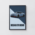 Vintage Nissan GTR Nismo Print, JDM Car Wall Art