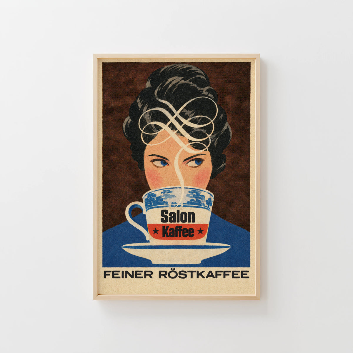 Vintage Salon Kaffee Print, Retro Coffee Poster