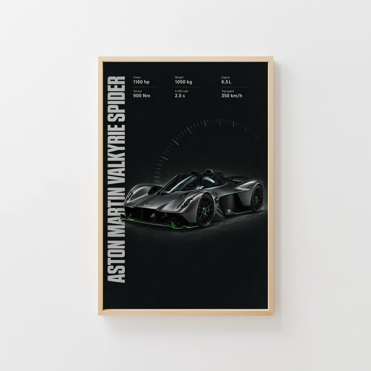 Vintage Aston Martin Valkyrie Spider Print