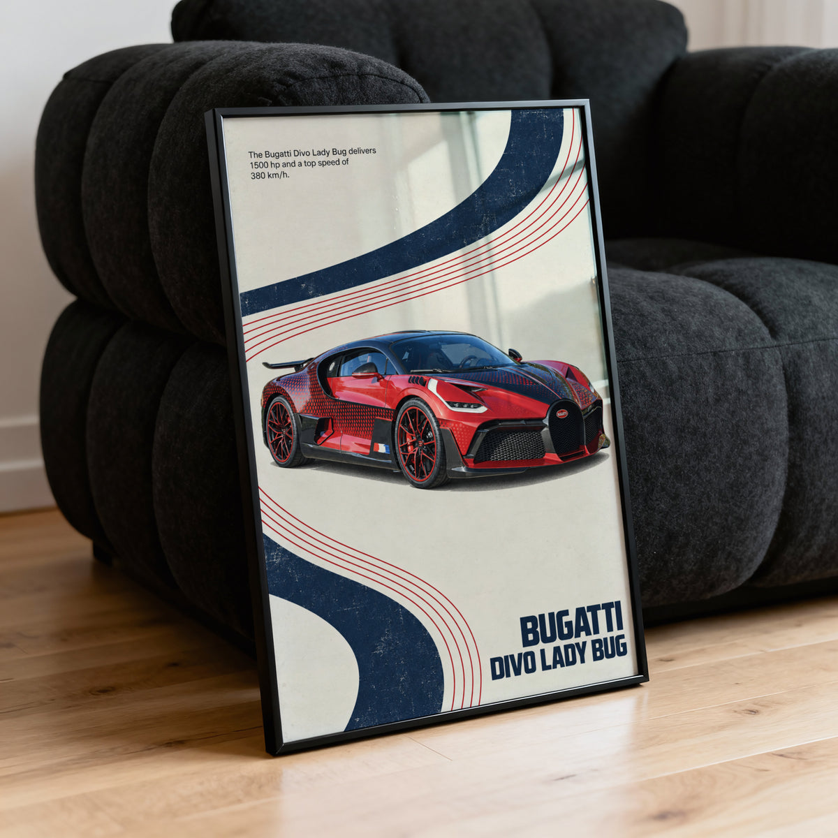 Vintage Bugatti Divo Print, Car Wall Art