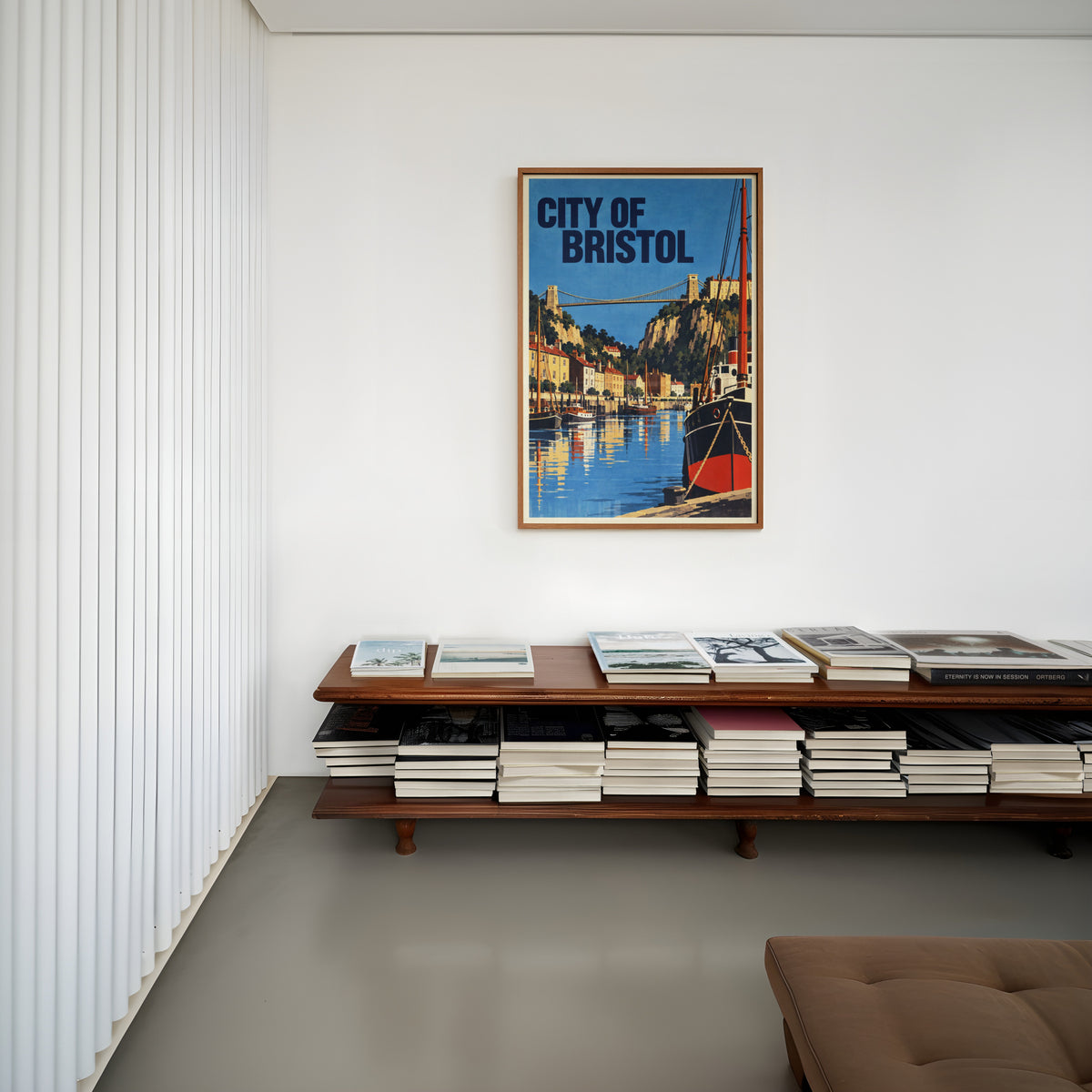 Vintage Bristol Poster, Clifton Bridge Wall Art, Print