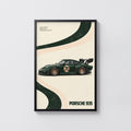 Vintage Porsche 935 Print, Racing Car Wall Art