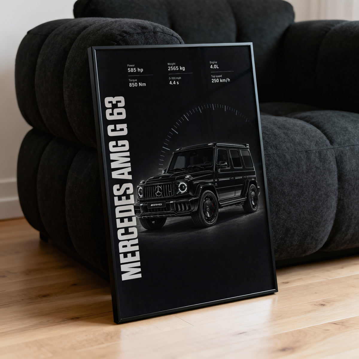 Vintage Mercedes AMG G63 Print Poster, Car Wall Art