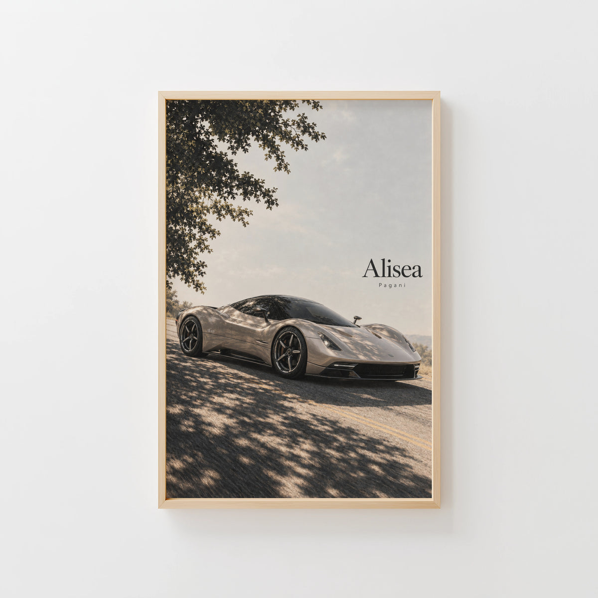Vintage Pagani Alisea Supercar Print