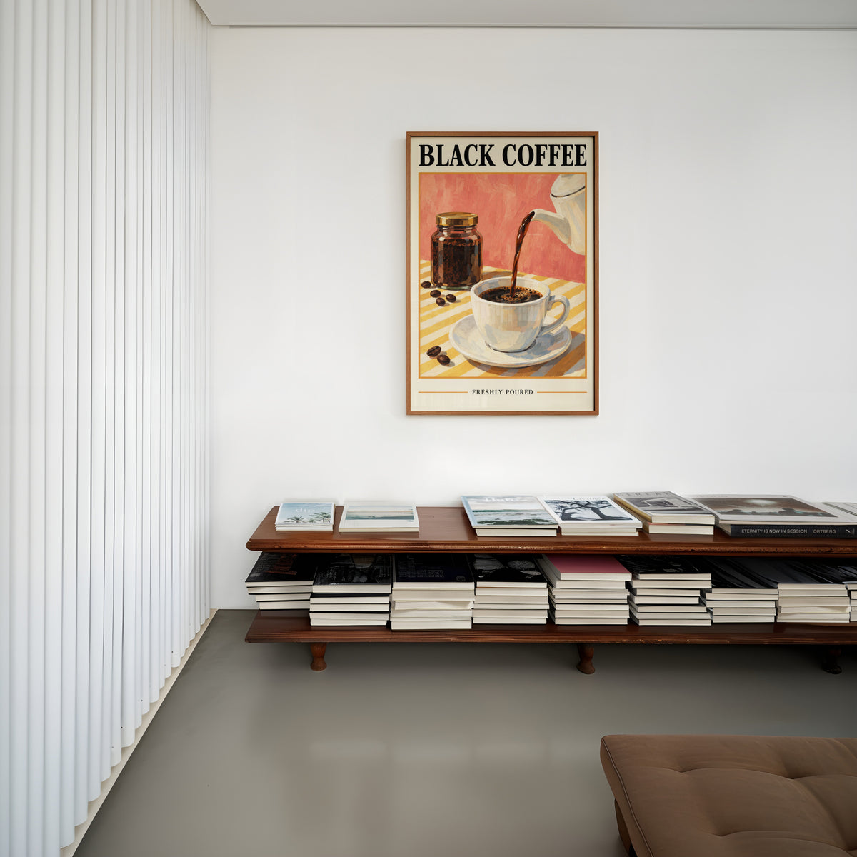 Vintage Coffee Print, Kitchen Poster, Cafe Wall Art