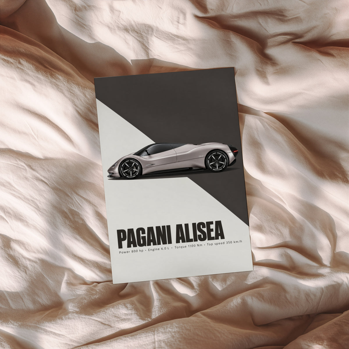 Vintage Pagani Alisea Print, Supercar Wall Art