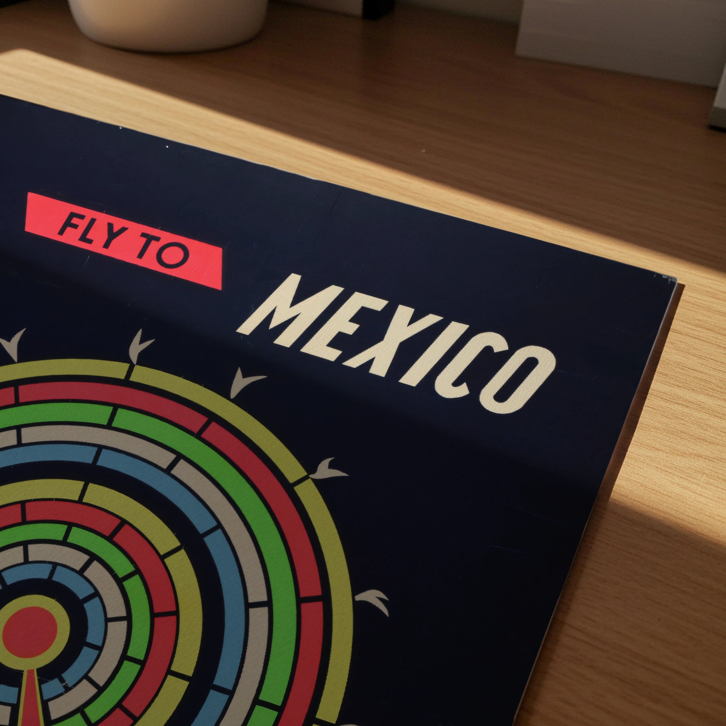 Vintage Mexico Travel Poster 1960, Aeronaves de Mexico, Fly To Mexico, Mid Century airline Art Print