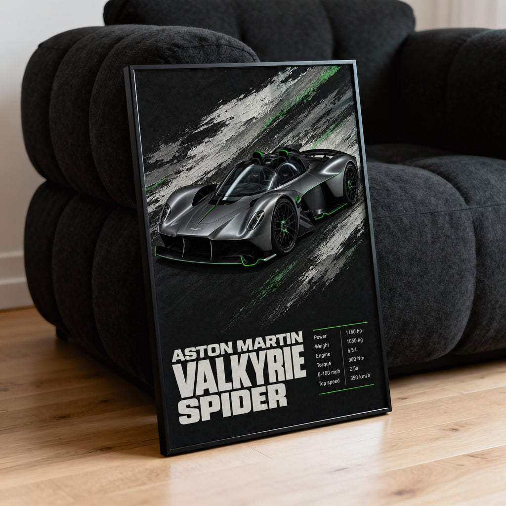 Vintage Aston Martin Valkyrie Spider Print