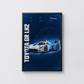 Vintage Toyota GR LH2 Print, Hydrogen Race Car Art