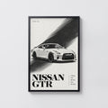 Vintage Nissan GTR Print, Car Wall Art