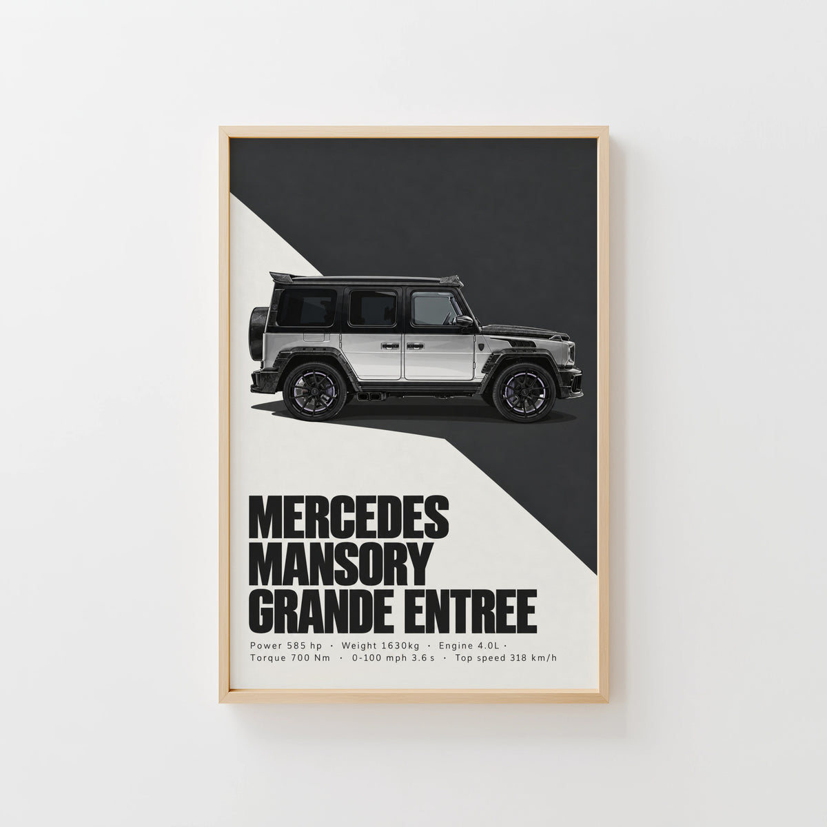Vintage Mercedes Mansory G Wagon Print, Car Art