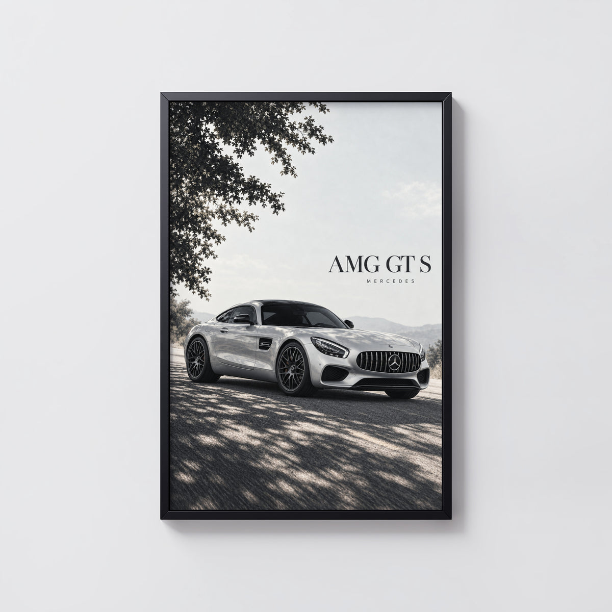 Vintage Mercedes AMG GT S Car Print Wall Art