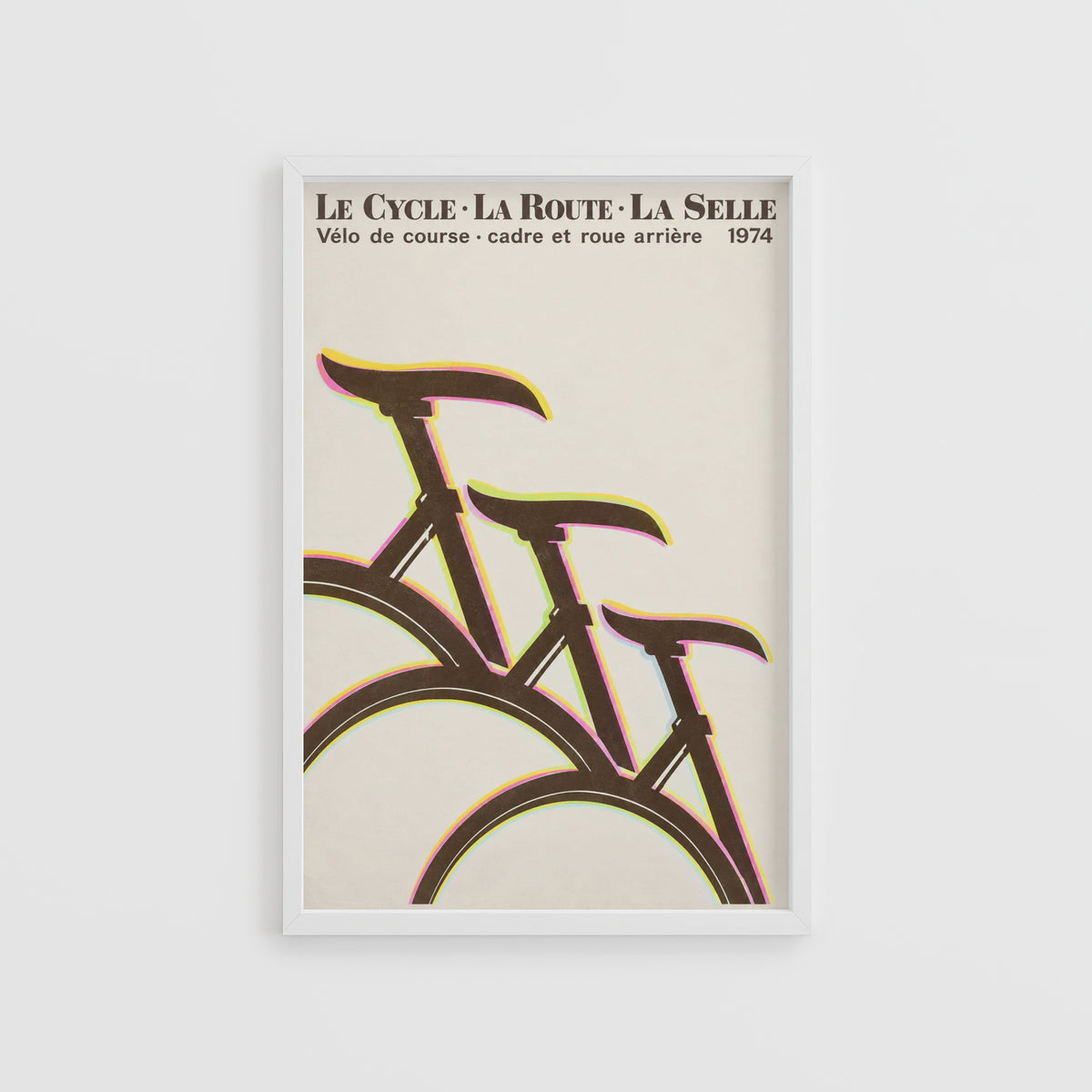 Vintage Cycling Poster, Retro Bicycle Wall Art Print
